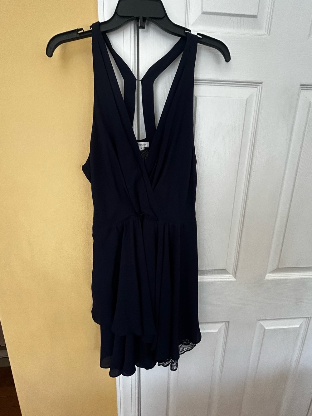 BCBGeneration lace back Wrap Dress with Racerback